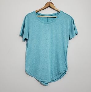 Lucy Solid Blue Athletic Tee